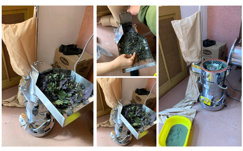 bàn giao Máy nghiền dược liệu HMDF-20 cho khách