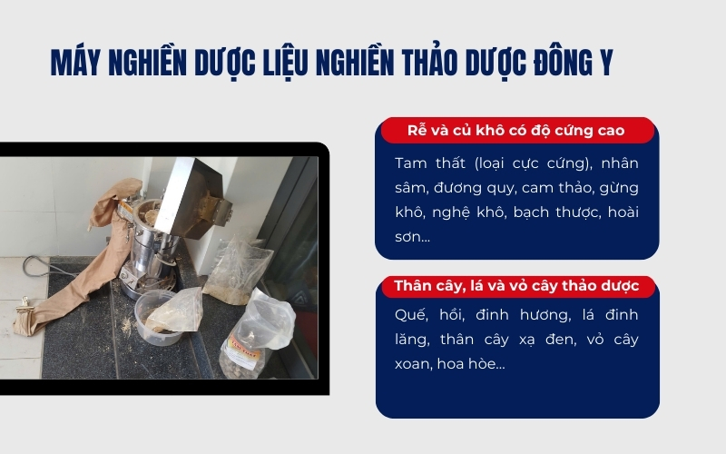 Máy nghiền dược liệu nghiền thảo dược đông y