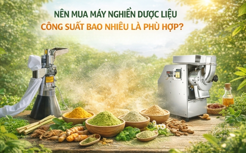 Nên mua máy nghiền dược liệu công suất bao nhiêu là phù hợp?
