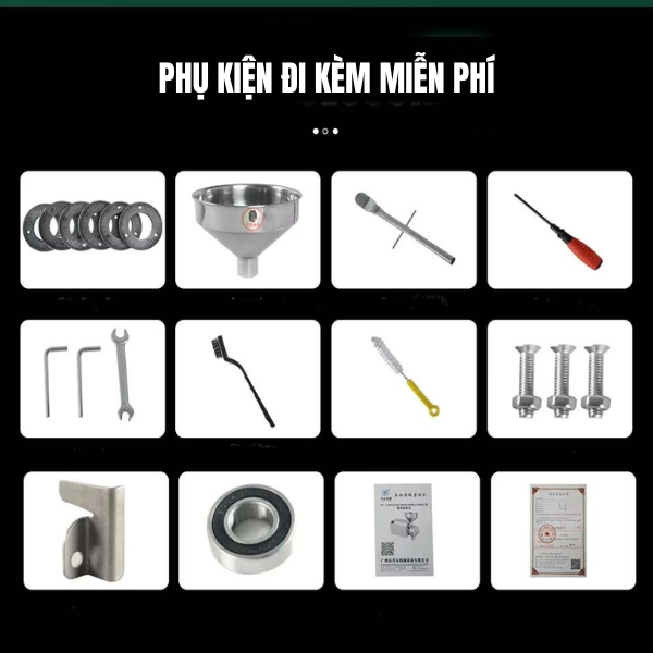 Phụ kiện đi kèm máy nghiền bột Yamafuji SY-1200