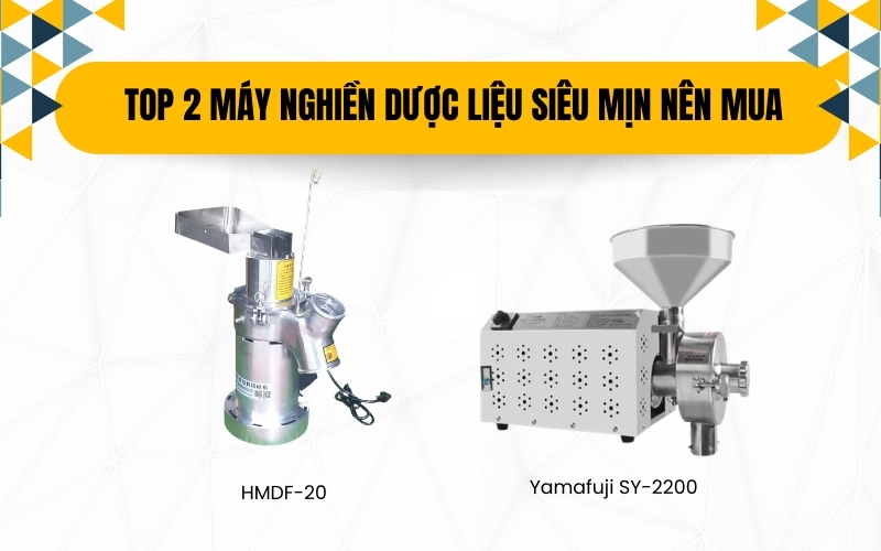 TOP 2 máy nghiền dược liệu siêu mịn nên mua