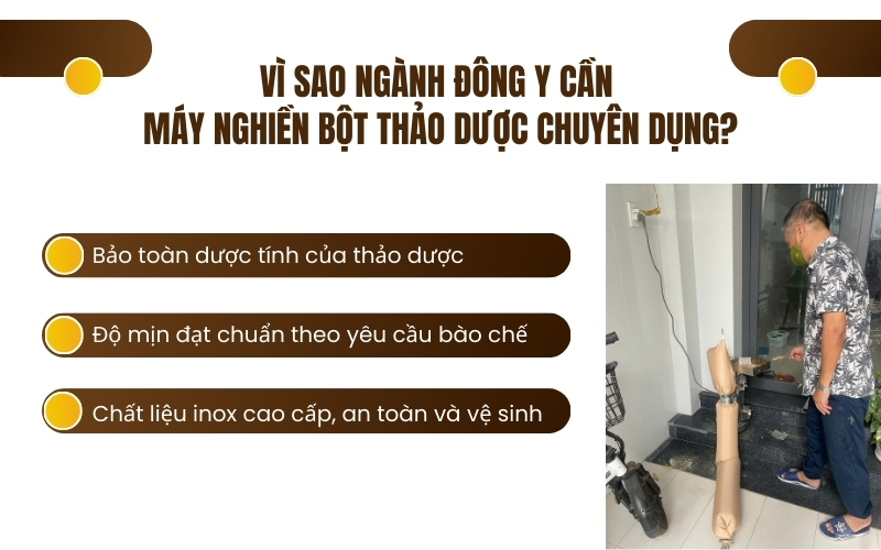 Vì sao ngành đông y cần máy nghiền bột thảo dược chuyên dụng?