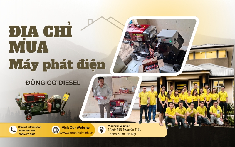 Bật Mí Địa Chỉ Bán Máy Phát Điện Lắp Ráp Động Cơ Diesel Chất Lượng, Giá Tốt