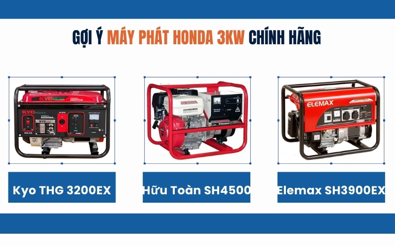 Gợi ý máy phát Honda 3kw Chính Hãng nên đầu tư