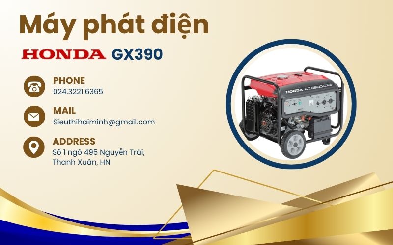 Máy phát điện Honda GX390 là gì? Điều cần biết