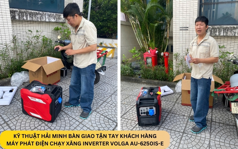 Máy phát điện chạy xăng inverter VOLGA AU-6250iS-E