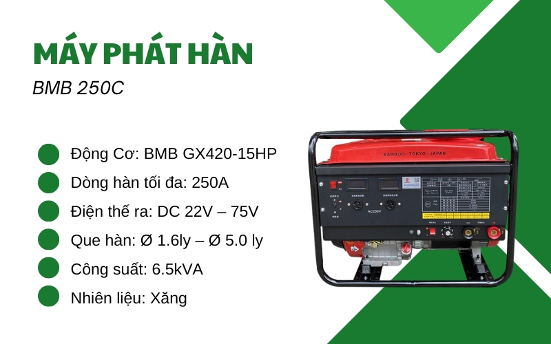 Máy phát hàn BMB 250C