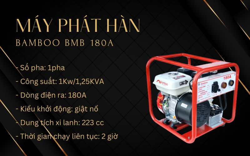 Máy phát hàn Bamboo BMB 180A