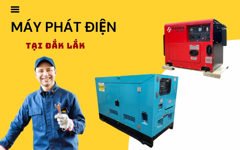 mua máy phát điện tại Đắk Lắk