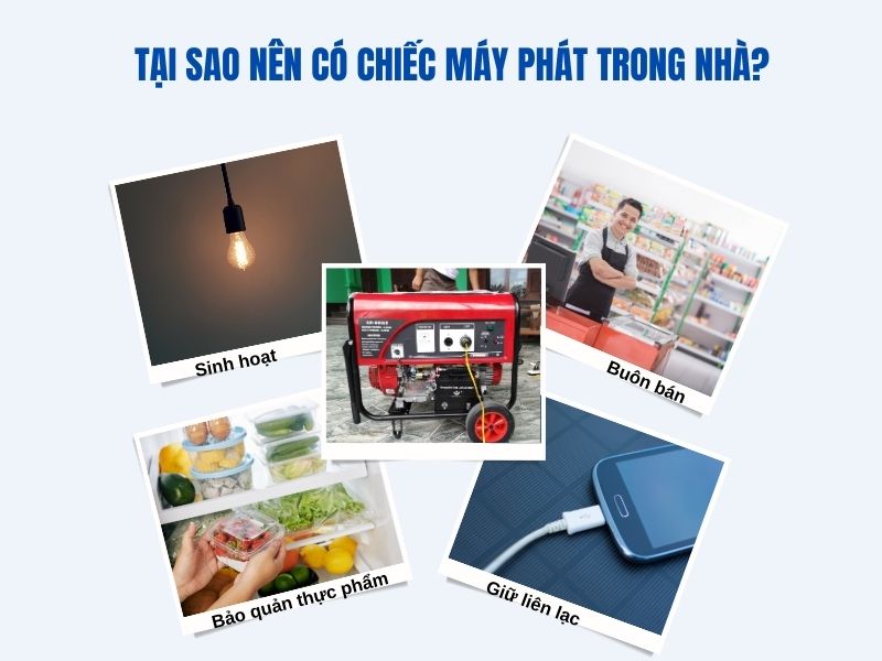 Tại sao nên có chiếc máy phát trong nhà