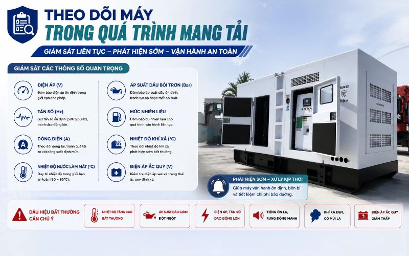 Theo dõi máy trong quá trình mang tải