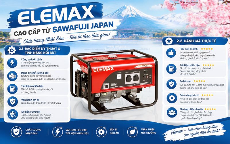 Thương hiệu Elemax - Cao cấp từ Sawafuji Japan