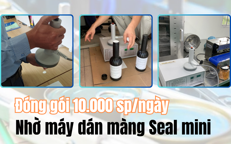 tăng năng suất với máy dán màng seal mini