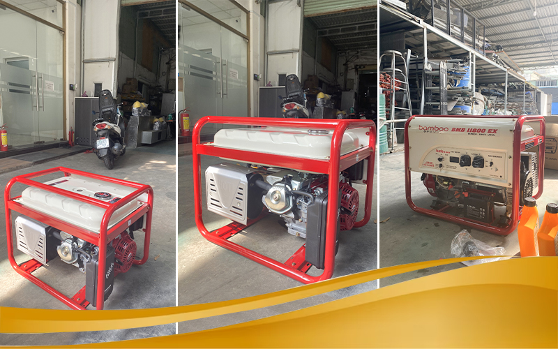kĩ thuật hải minh bàn giao Máy phát điện xăng Bamboo BmB 11800EX