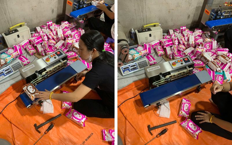 Kỹ thuật bàn giao Máy hàn miệng túi Yamafuji FR-750W cho khách