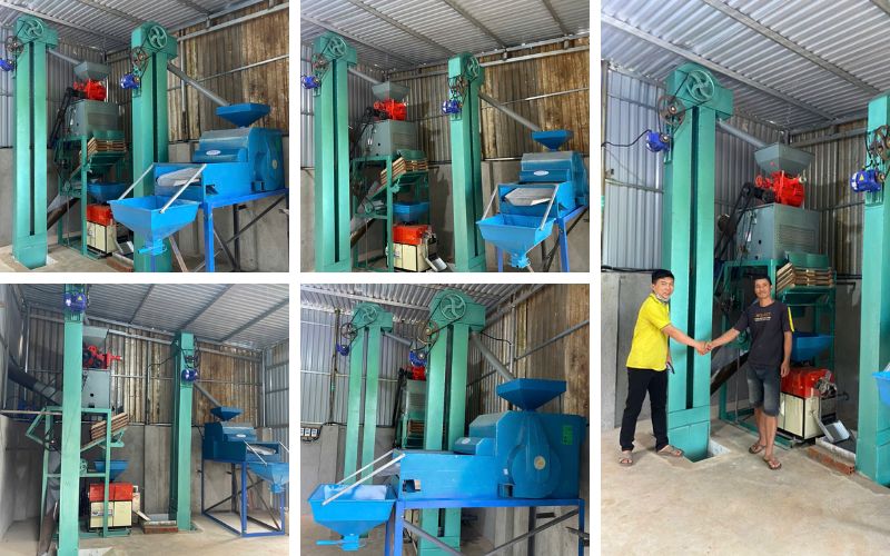 Kỹ thuật giao Bộ máy xay xát Tự Động HM1000 cho khách