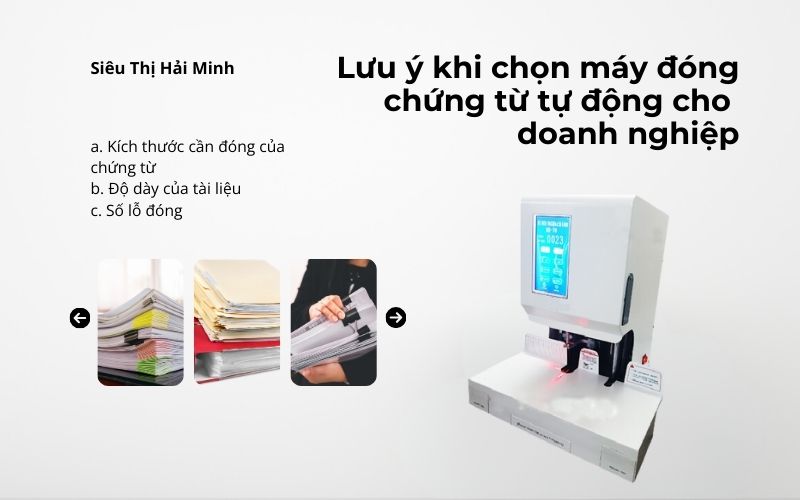 Lưu ý khi chọn máy đóng chứng từ tự động cho doanh nghiệp