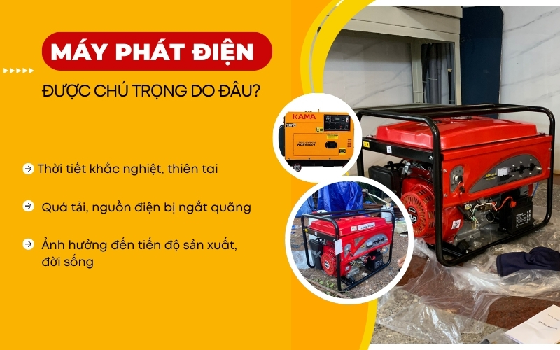 lý do máy phát điện rất được chú trọng hiện nay