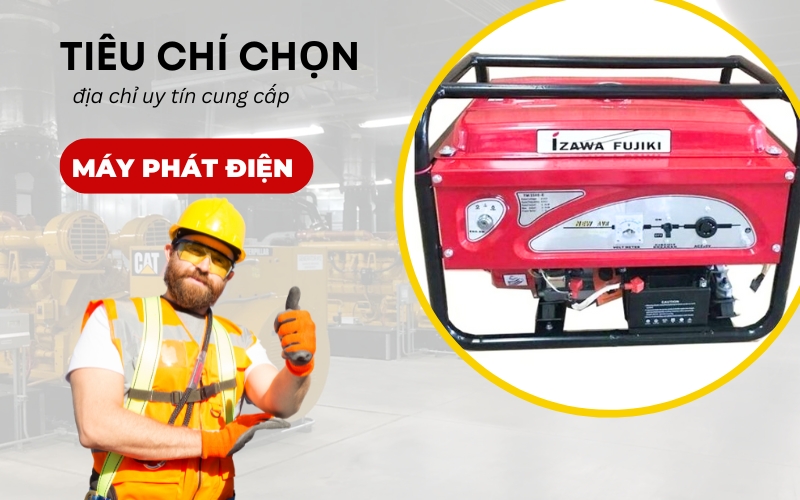 tiêu chí lựa chọn máy phát điện
