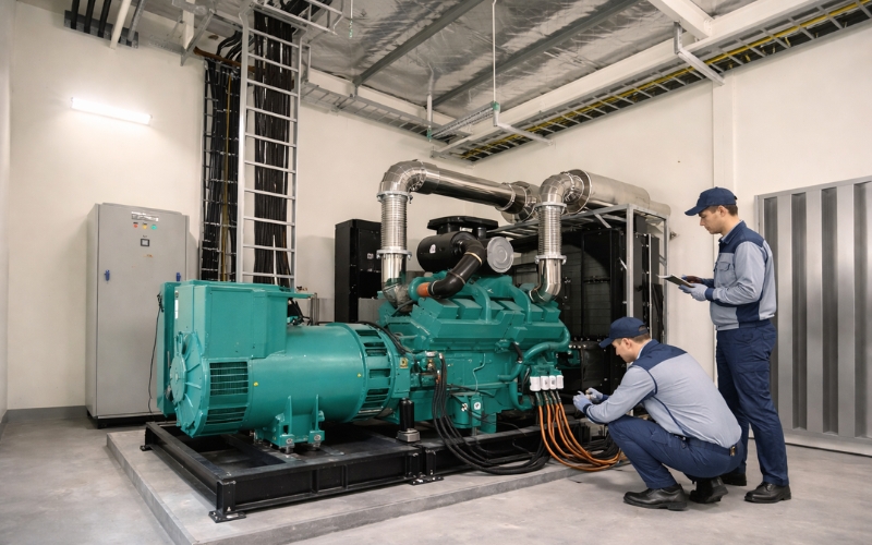 tiêu chuẩn kích thước phòng khi lắp máy phát điện