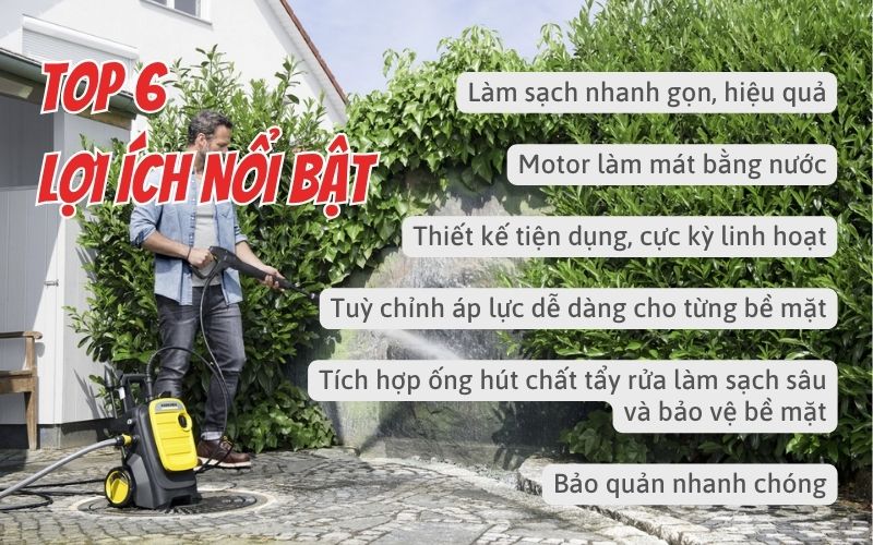 Top 6 lợi ích nổi bật khi sử dụng Karcher K5 Compact *EU
