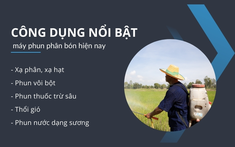Công dụng nổi bật của máy phun phân bón hiện nay