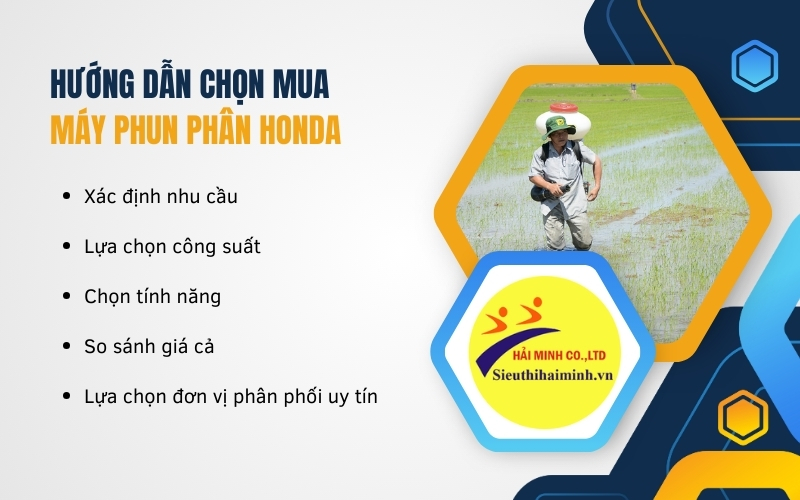 Hướng dẫn chọn mua máy phun phân Honda