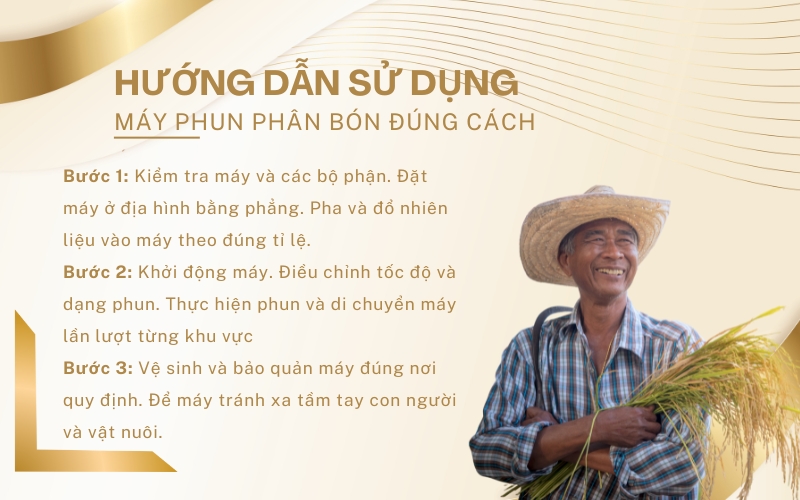 Hướng dẫn sử dụng máy phun phân bón đúng cách