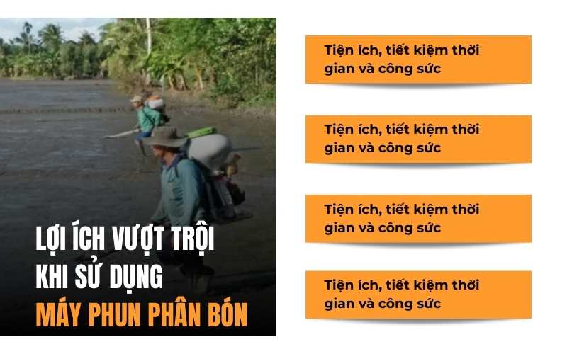 Lợi ích vượt trội khi sử dụng máy phun phân bón