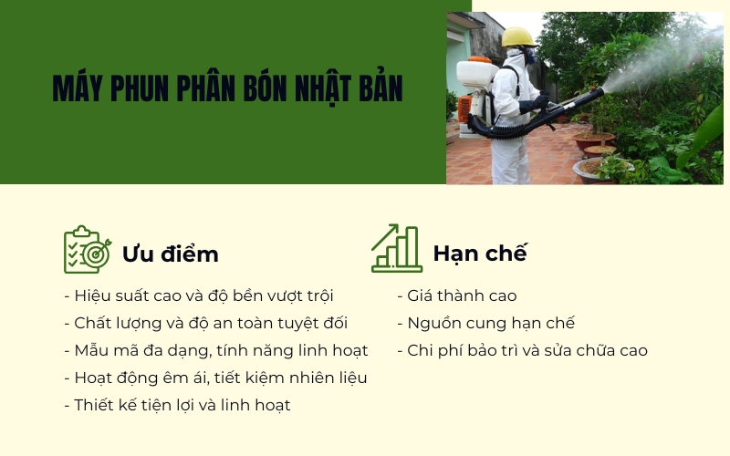 Máy phun phân bón Nhật Bản