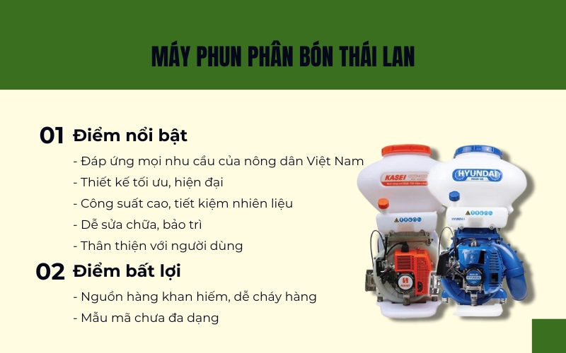 Máy phun phân bón Thái Lan