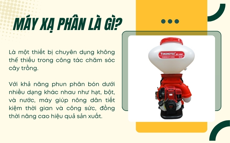Máy xạ phân là gì?