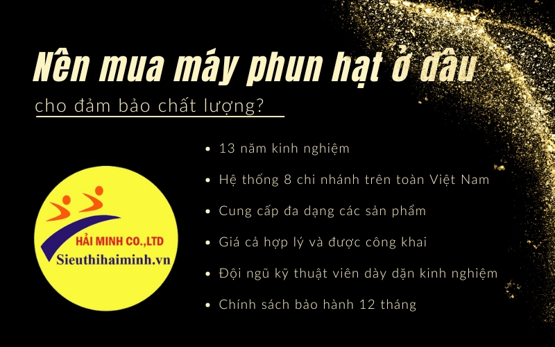 Nên mua máy phun hạt ở đâu cho đảm bảo chất lượng?