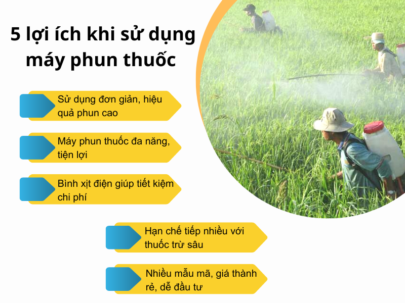 5 lợi ích khi sử dụng máy phun thuốc