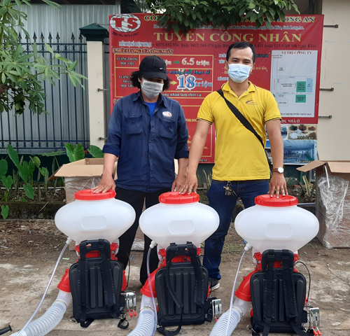 Bàn giao máy phun thuốc Yokomotoz DP-3WF