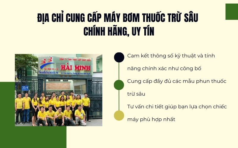 Địa chỉ cung cấp máy bơm thuốc trừ sâu chính hãng, uy tín
