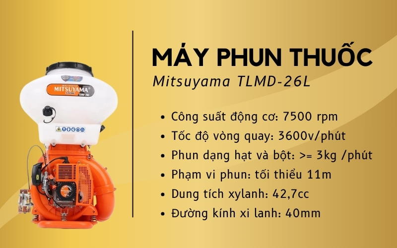 Máy Phun Thuốc Mitsuyama TLMD-26L