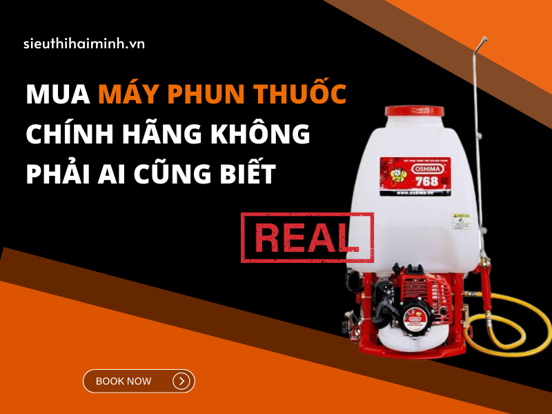 Mua Máy Phun Thuốc Chính Hãng Không Phải Ai Cũng Biết