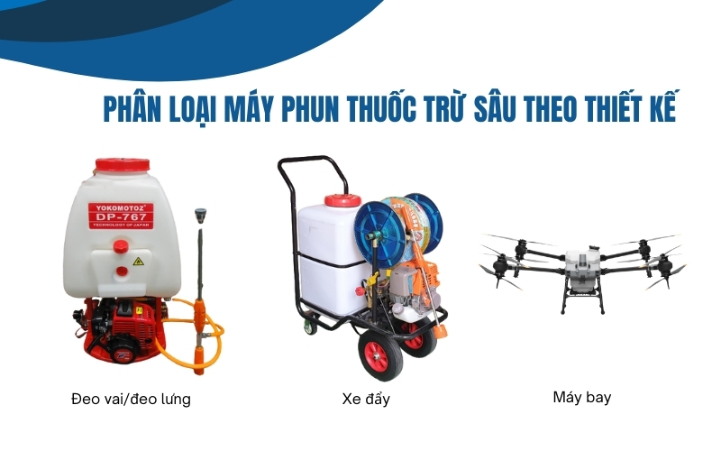 Phân loại máy phun thuốc trừ sâu theo thiết kế