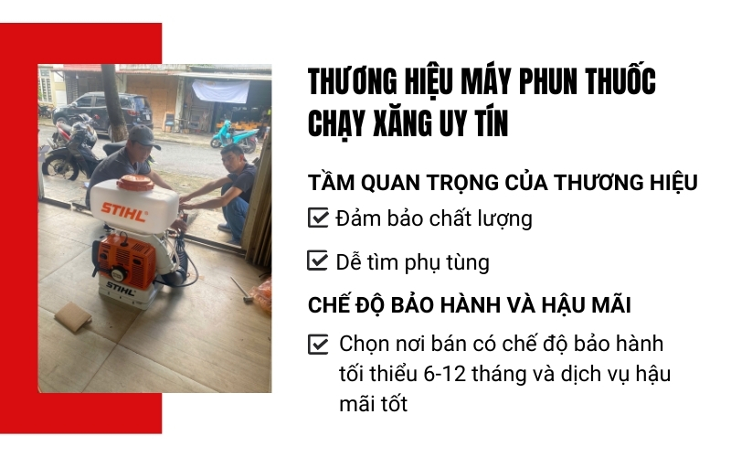Thương hiệu máy phun thuốc chạy xăng uy tín