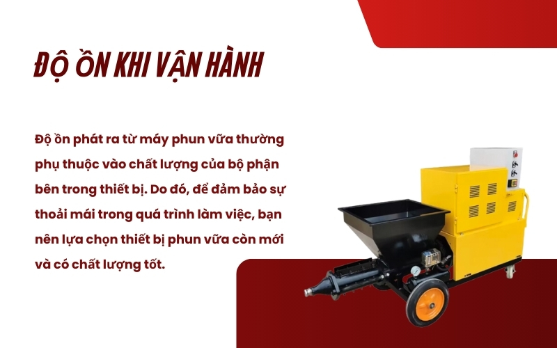 Độ ồn khi vận hành