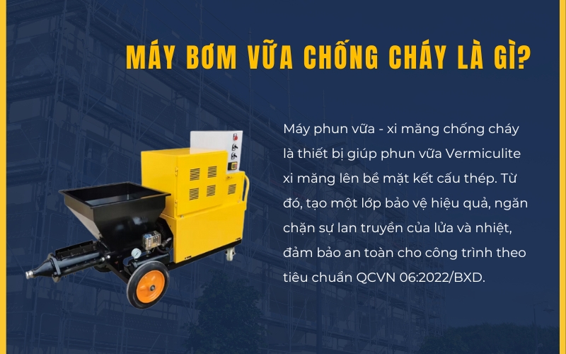 Máy bơm vữa chống cháy là gì?