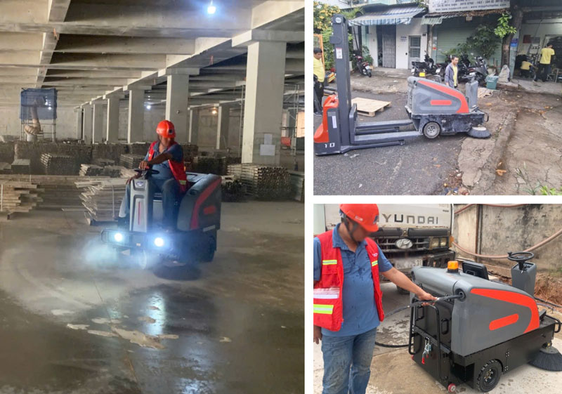 Máy quét rác ngồi lái Kraffer KF138