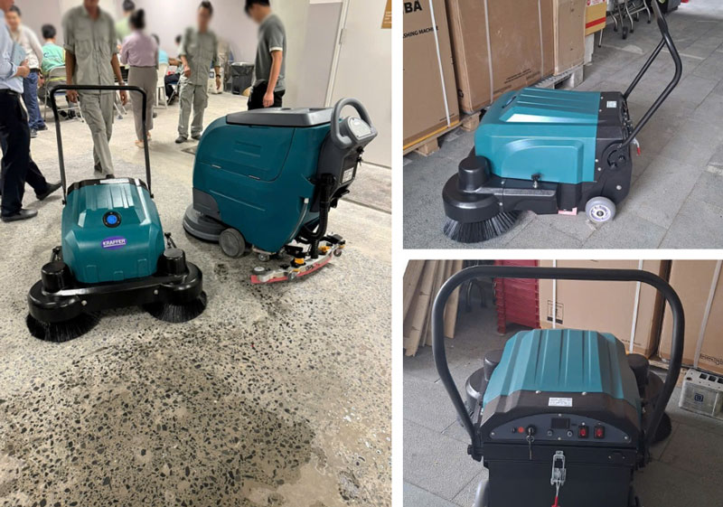 Máy quét rác đẩy tay Kraffer KF106
