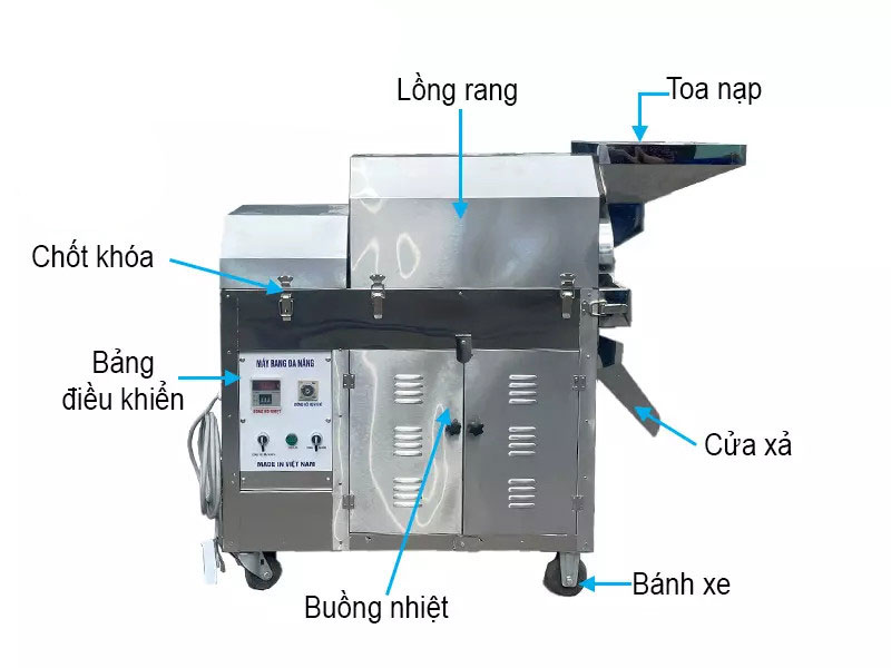 Máy rang hạt inox A300 New
