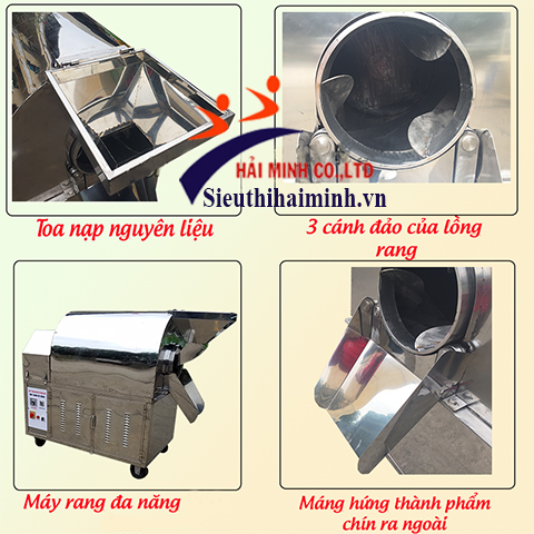 Máy rang hạt đa năng