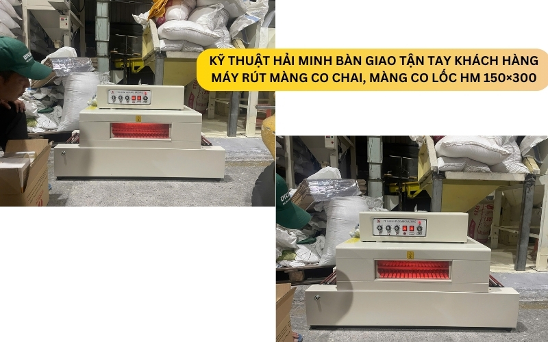 Máy Rút Màng Co Chai, Màng Co Lốc HM 150×300