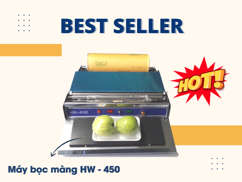 Máy bọc màng thực phẩm HW – 450  bán chạy