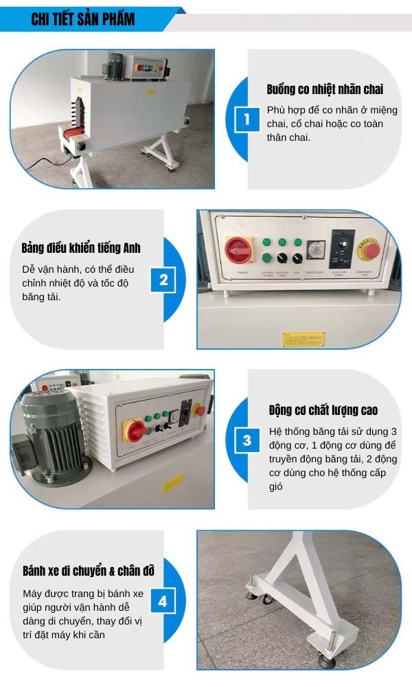 Máy co màng nhãn chai Yamafuji SM-1230