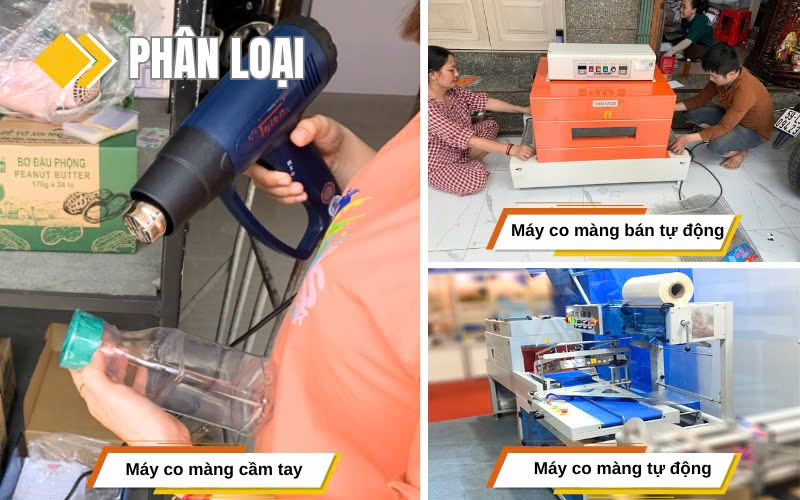 Phân loại các dòng máy rút màng co chính trên thị trường